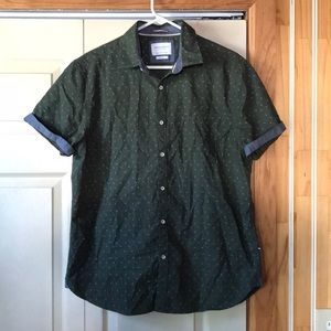 Denim & Flower short-sleeved Button up, Size L