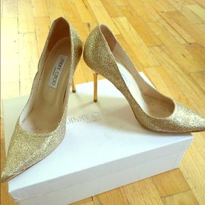Jimmy Choo glitter pumps