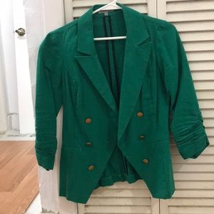Green blazer