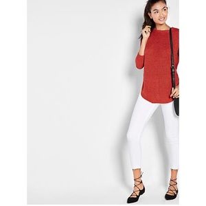 Express Women’s Shaker Knit Circle Hem sweater