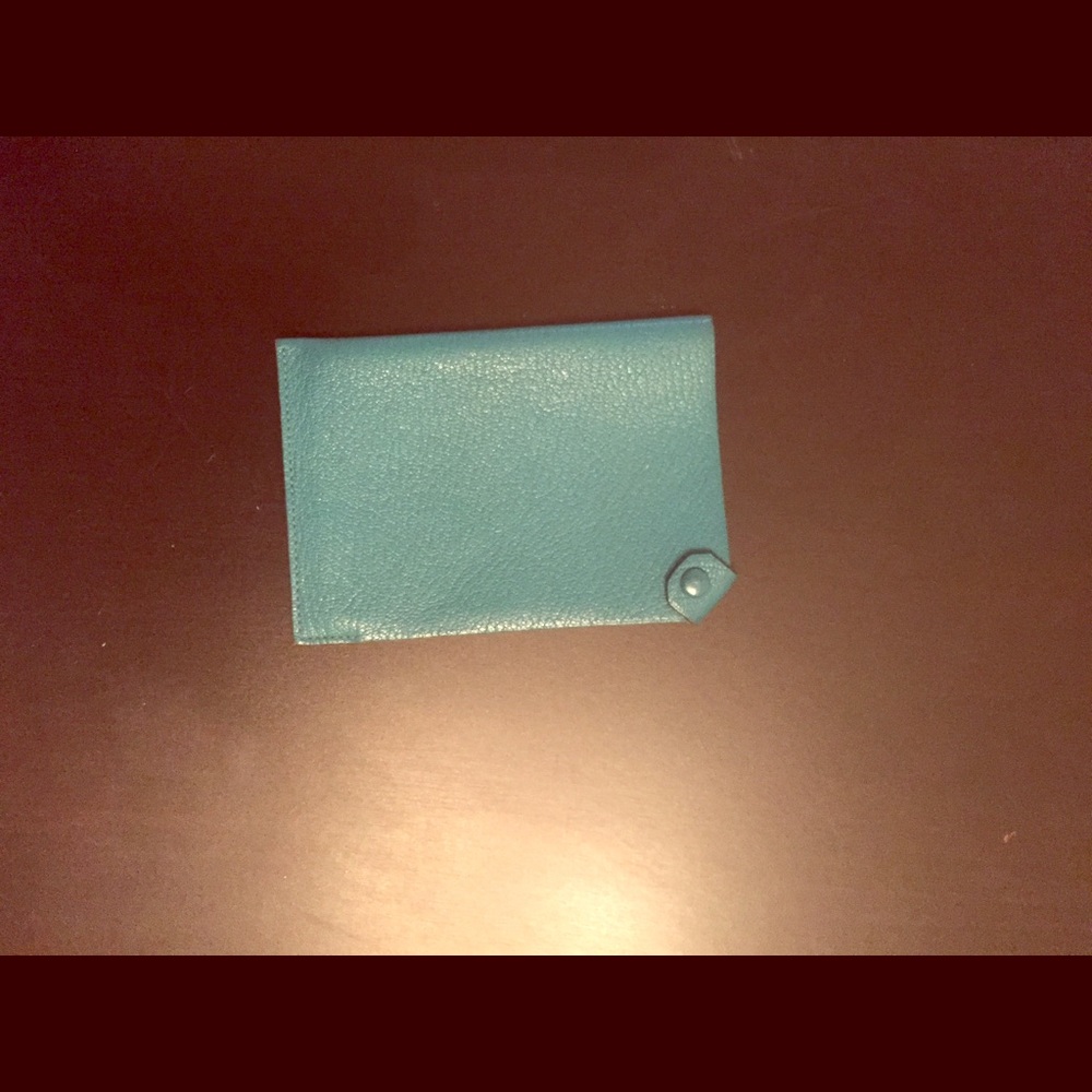 Hermes passport cover. Pebbled leather.