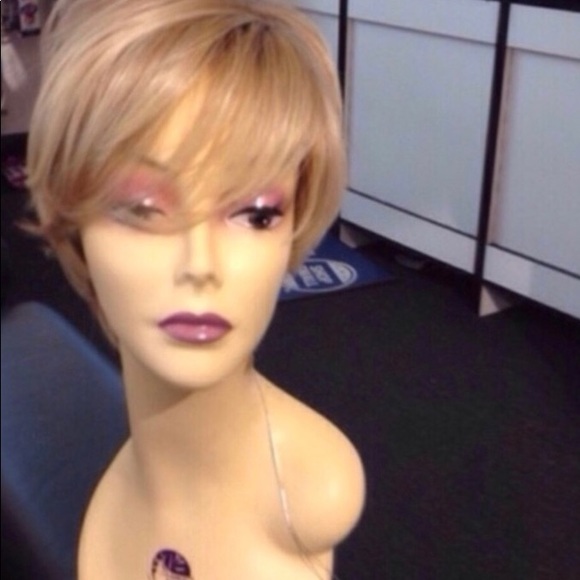 short blonde Wig Sale ombré wig hair Blende Pixie main image 4
