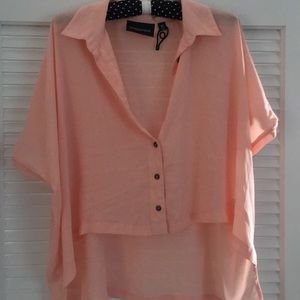 Mink Pink crop blouse
