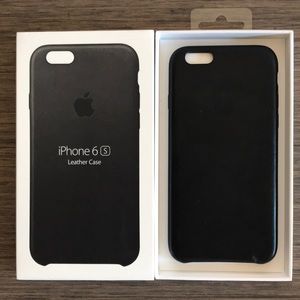 iPhone 6s leather case in black