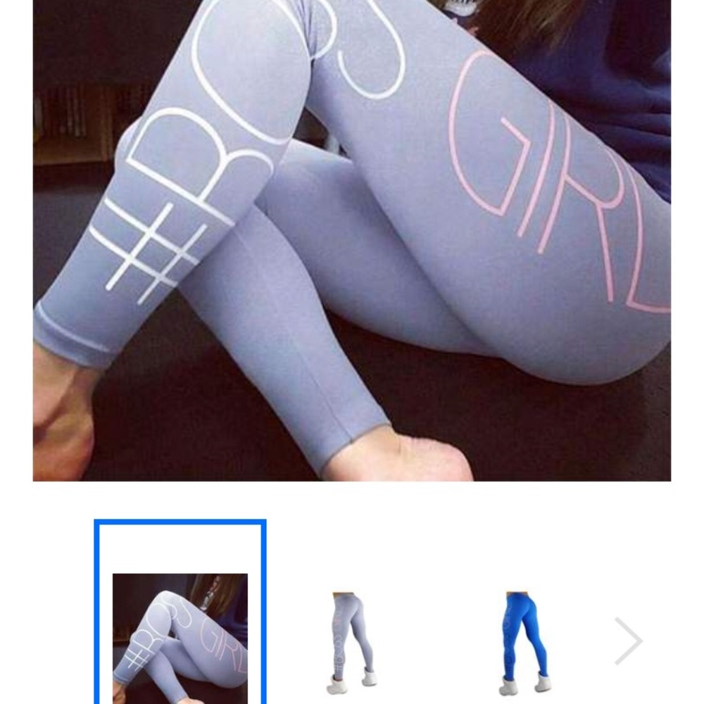 NWOT Boss Girl Leggings