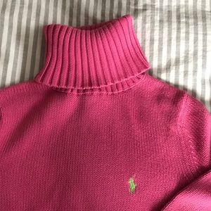 LOWESTRalph Lauren 100% cotton pink turtleneck