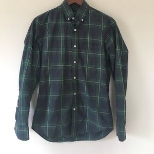J Crew Plaid Button Down XS