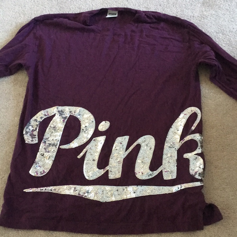 S/P Victoria secret pink maroon shirt