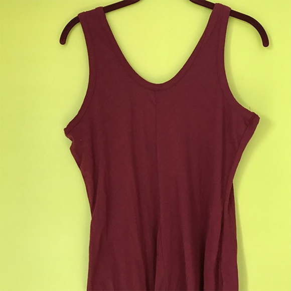 Goodtime U Neck Maroon Red Jumpsuit Sz L - Picture 5 of 6