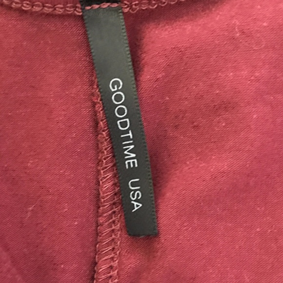 Goodtime U Neck Maroon Red Jumpsuit Sz L - Picture 6 of 6