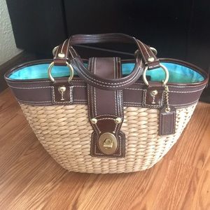 Straw Coach Purse