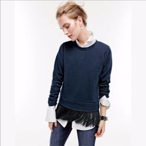 Fun J.Crew Fringe Sweatshirt