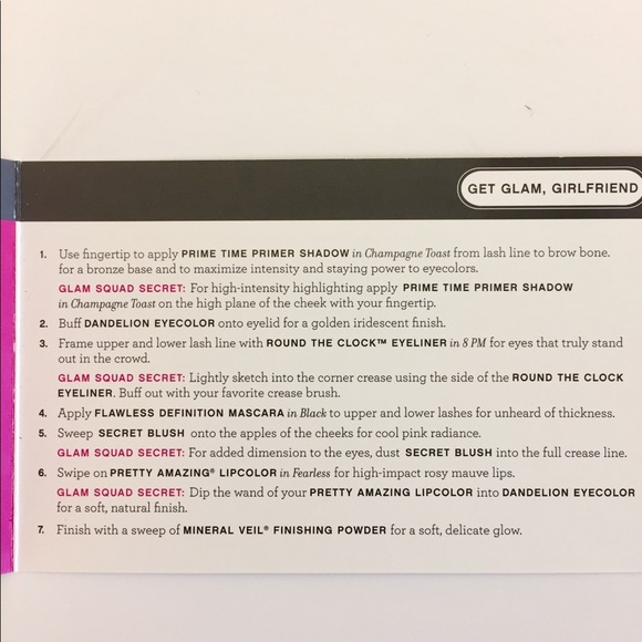 Bare Minerals 7pc Set The Glam Squad Eyeshadow - Picture 3 of 5