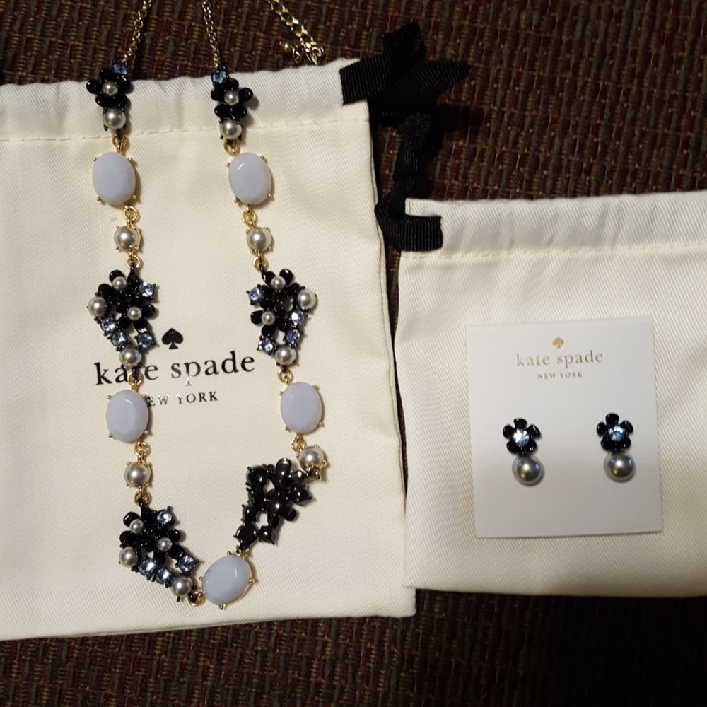 Kate Spade statement necklace and earring set