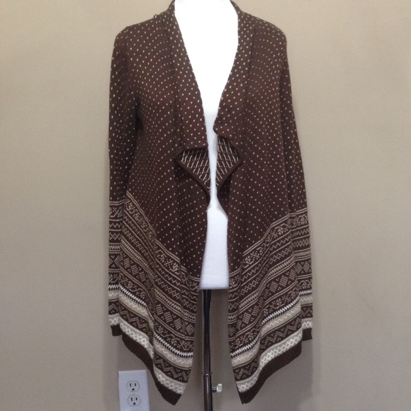 New Directions Oversized Open-Front Cardigan - Picture 1 of 8