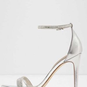 Silver Strappy Sandals by Aldo