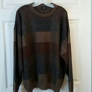 Haggar Mens XL Crewneck Sweater Multicolor