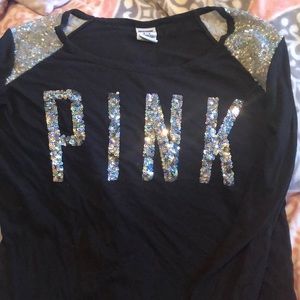 VS PINK long sleeve sequin shirt!