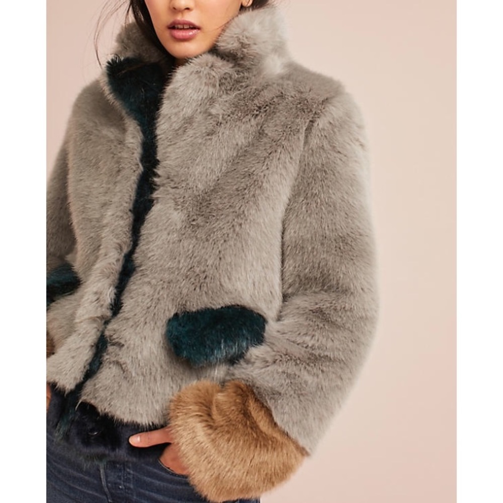 Faux fur coat