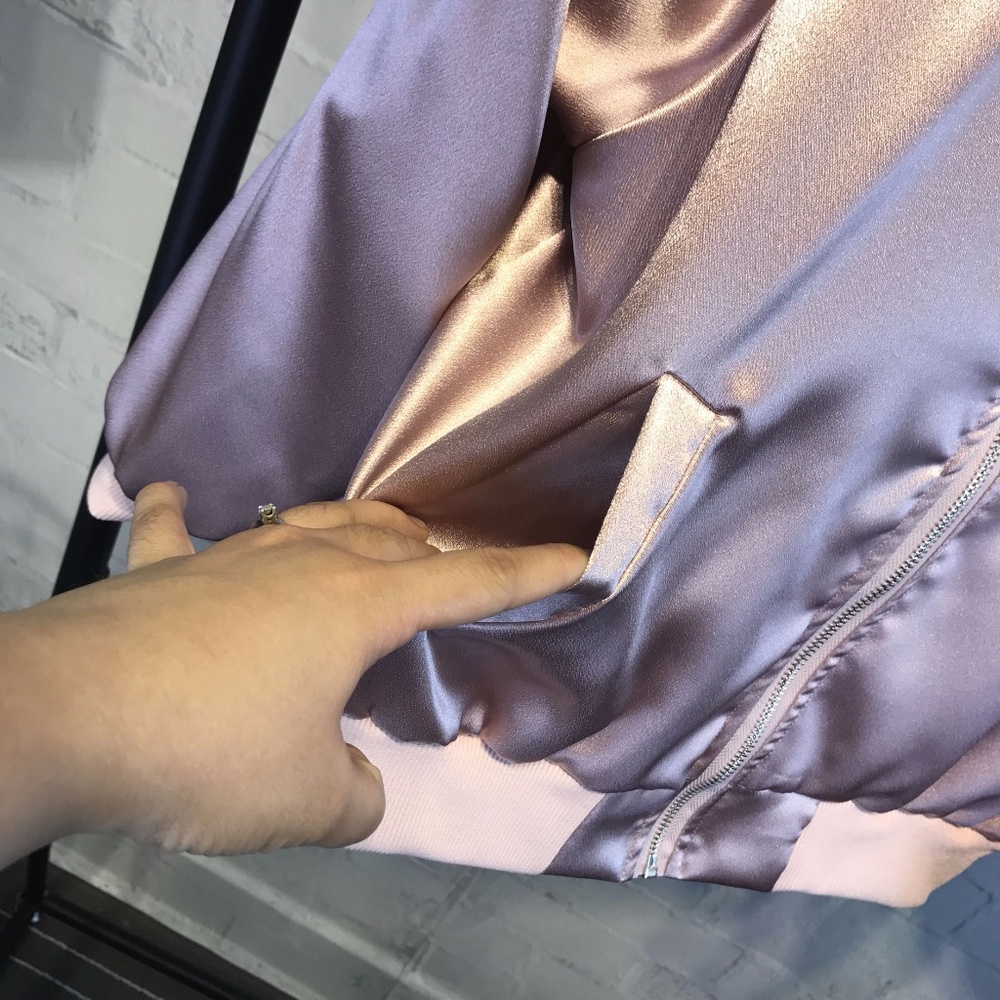 Pink Aviator Jacket - Picture 5 of 7