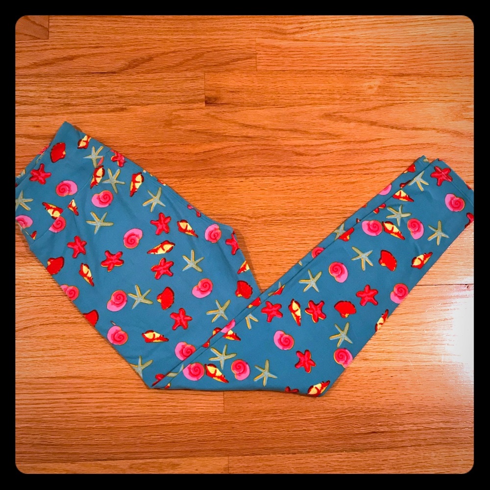 LuLaRoe seashell & starfish Leggings