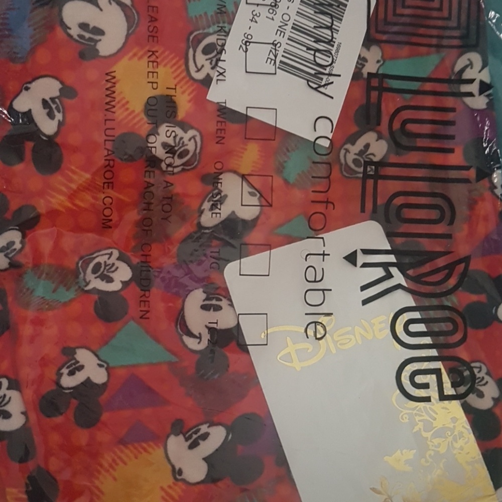 LuLaroe Mickey Mouse OS legging
