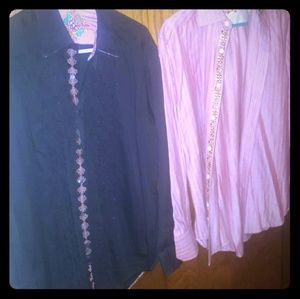 2 Robert Graham shirts