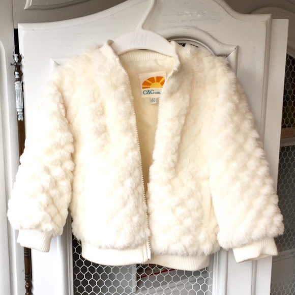 fluffy jacket baby girl