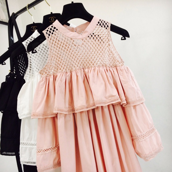 Pink Cut-out Shoulder Dress - Picture 5 of 6