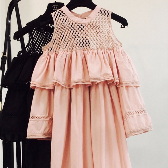 Pink Cut-out Shoulder Dress - Picture 2 of 6