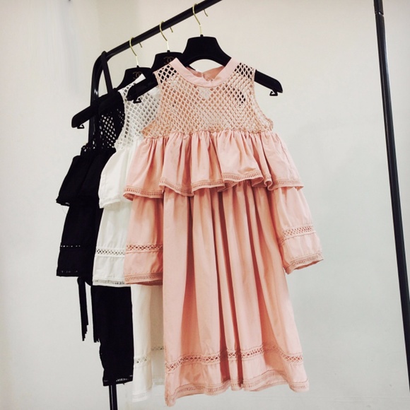 Pink Cut-out Shoulder Dress - Picture 6 of 6