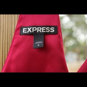 Satin Red Express Dress