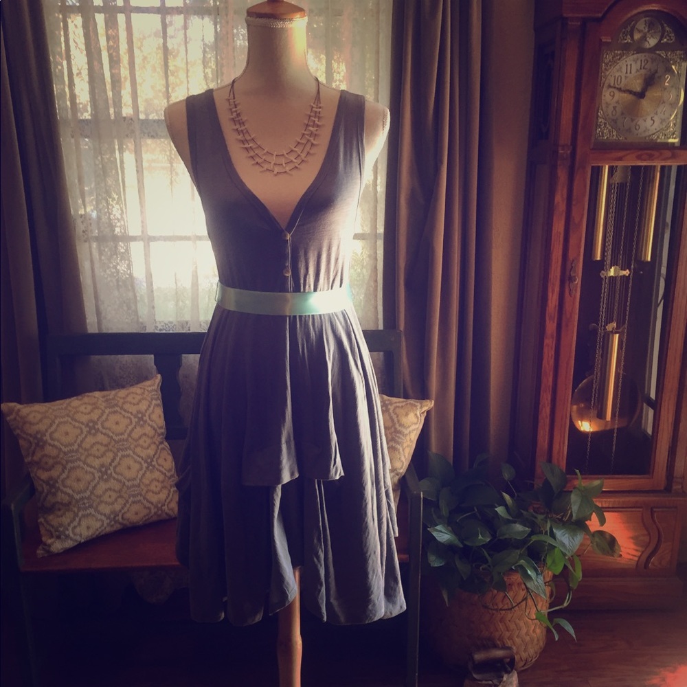 Grey Anthropologie Dress