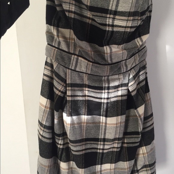 FRENCH CONNECTION WOOL PLAID DRESS - Picture 4 of 4