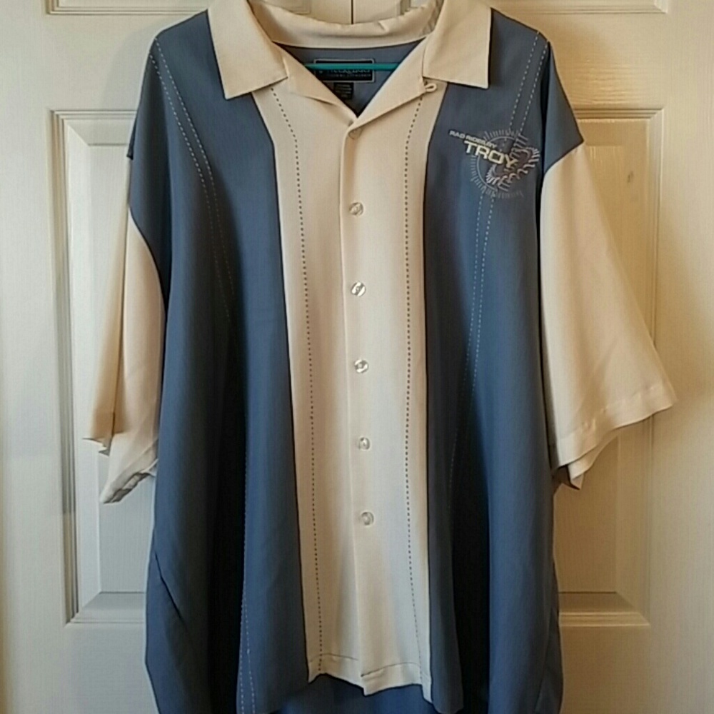 Weekender Bowling Retro Mens 2XL Button Down Shirt