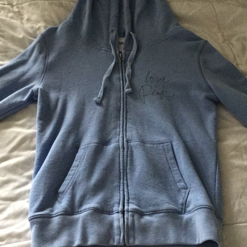 Pink zip up light jacket