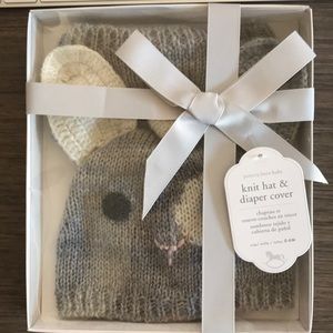 Pottery barn kids knit hat and diaper cover