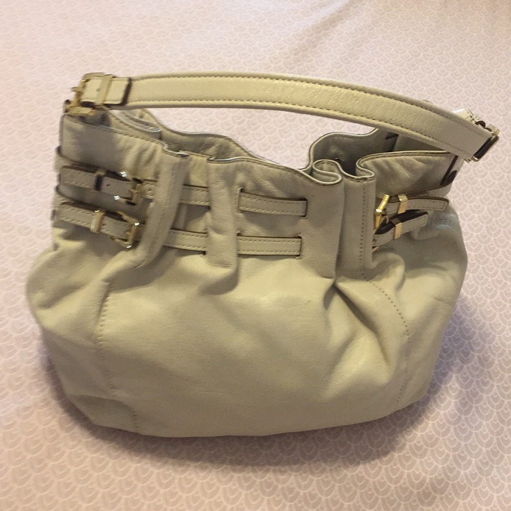 ❤️🌻MICHAEL KORS WHITE LEATHER HANDBAG‼️