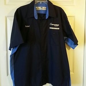 Red Kap Retro Bowling Work Shirt Sz 2XL