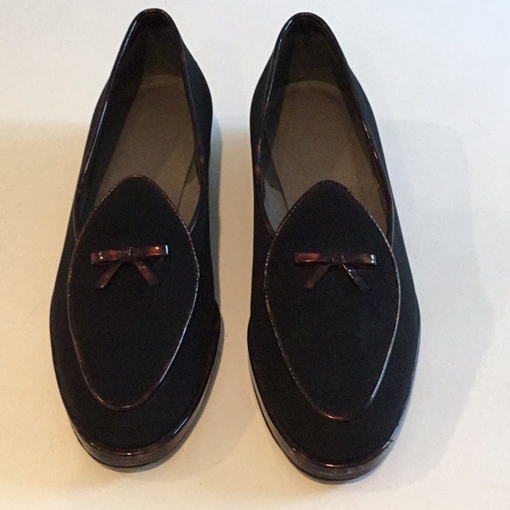 Stuart Weitzman Black Loafer w/Trim Sz 7 1/2 M