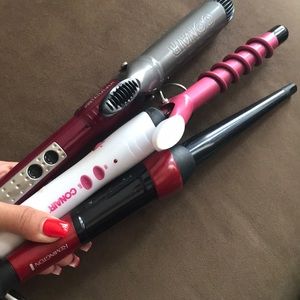 3 curling irons!