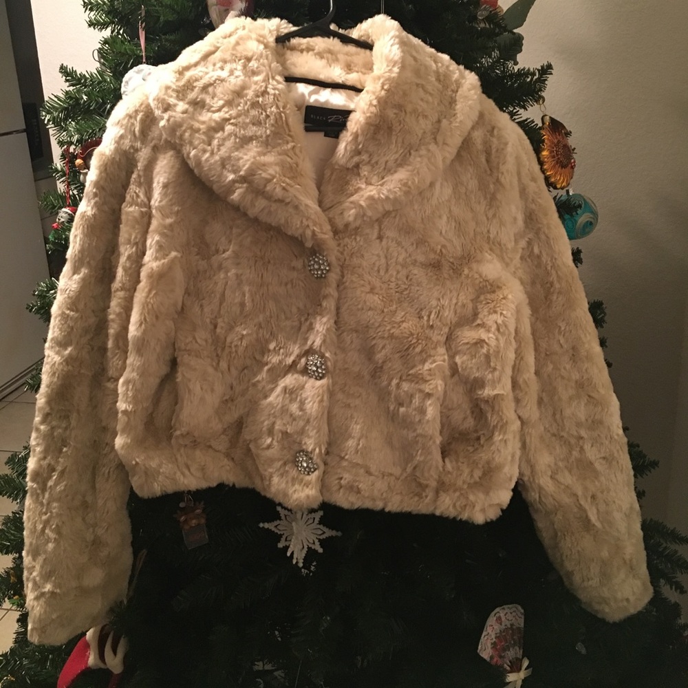 Faux fur short jacket