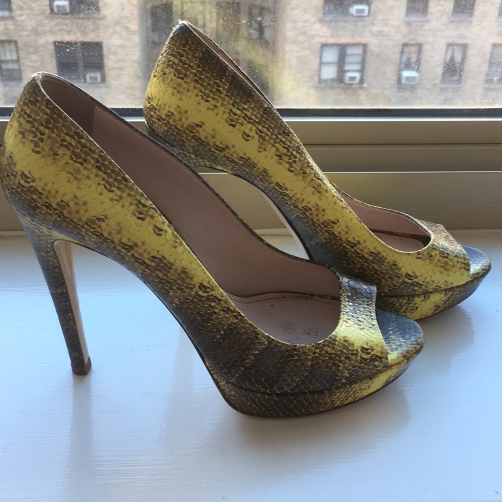 Miu Miu Snake-print Pumps