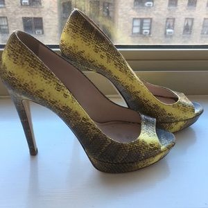 Miu Miu Snake-print Pumps
