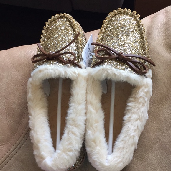 J. Crew Shoes - ❌SOLD❌NWT J.Crew glitter shearling slippers, 8