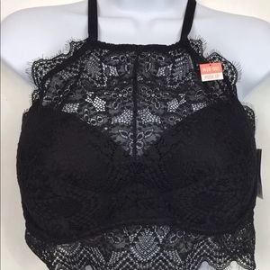 Victoria Secret Pink Lace Bra Sz Medium Y Back NWT