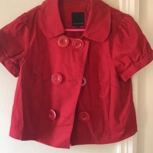 Red business jacket