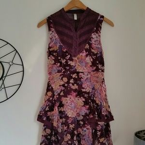 Free People Velvet Floral Dress