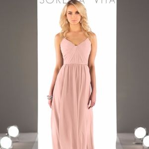 Sorella Vita Chiffon Floor Length Bridesmaid Dress