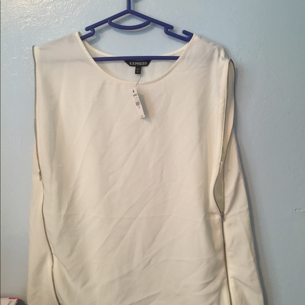 Express - side zip sleeveless top [if interested, send me offer, I’ll accept]